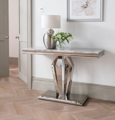 Creole Marble Console Table in home