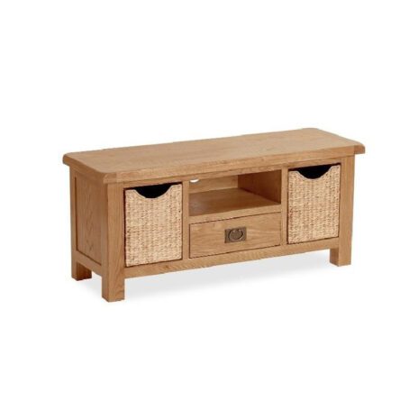 Darwin Large TV Unit with Baskets