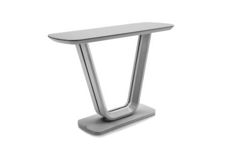 Lazio Glass Console Table Grey
