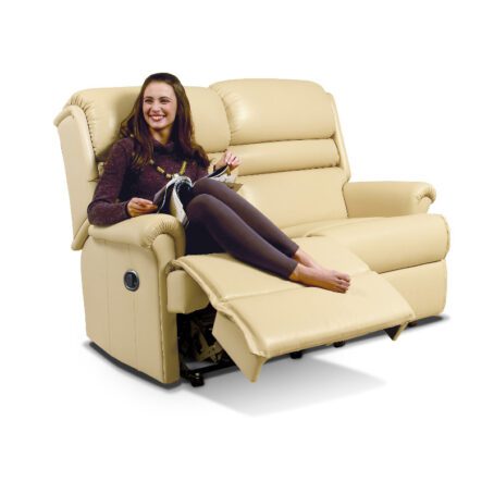 Olivia 2 Seater Reclining sofa Leather