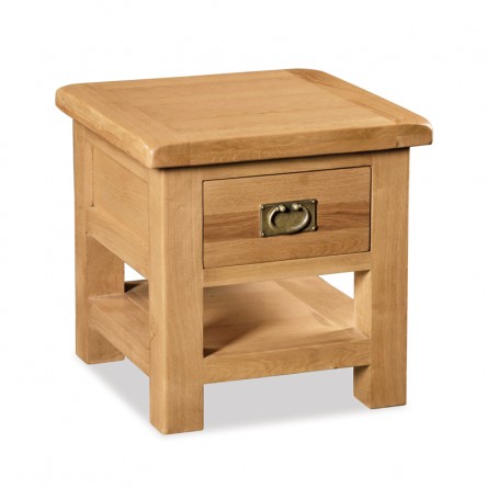 Darwin Lamp Table with Drawer