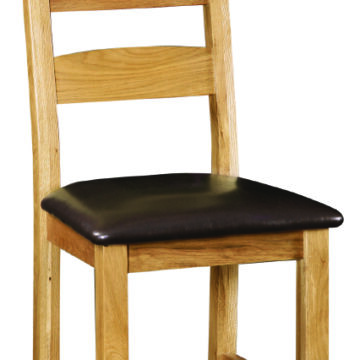 Darwin PU Seat Ladder Back Dining Chair