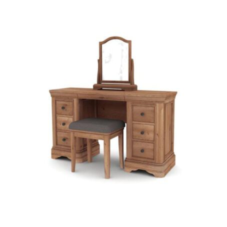 Vermont Dressing Table with Vanity Mirror and Stool