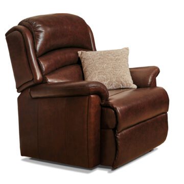 Olivia Fixed Armchair Brown Leather
