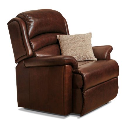 Olivia Fixed Armchair Brown Leather