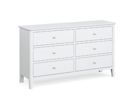 White 6 Drawer Chest of Drawers
