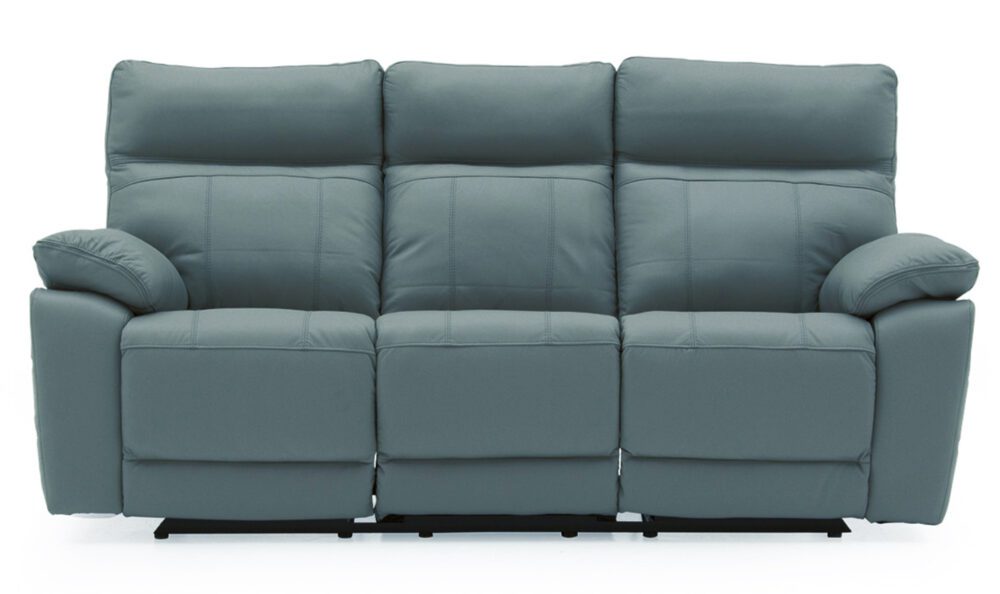 Carmine Blue Reclining 3 Seater Sofa