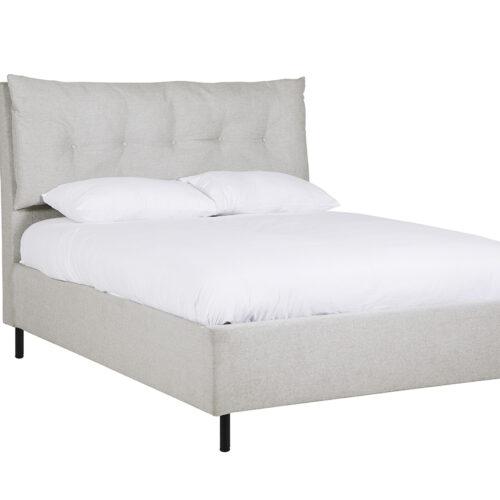 Avery Ottoman Bed 6ft in Silver