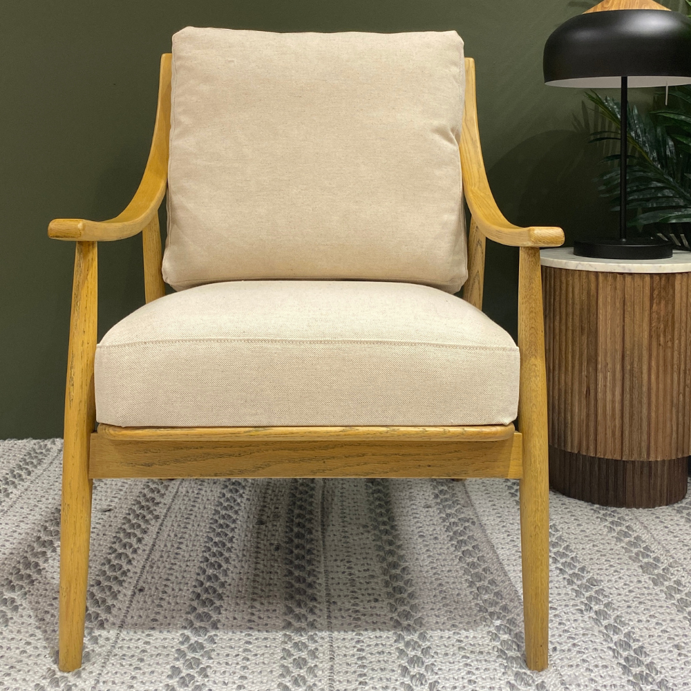 Powerscourt Armchair in Linen Fabric